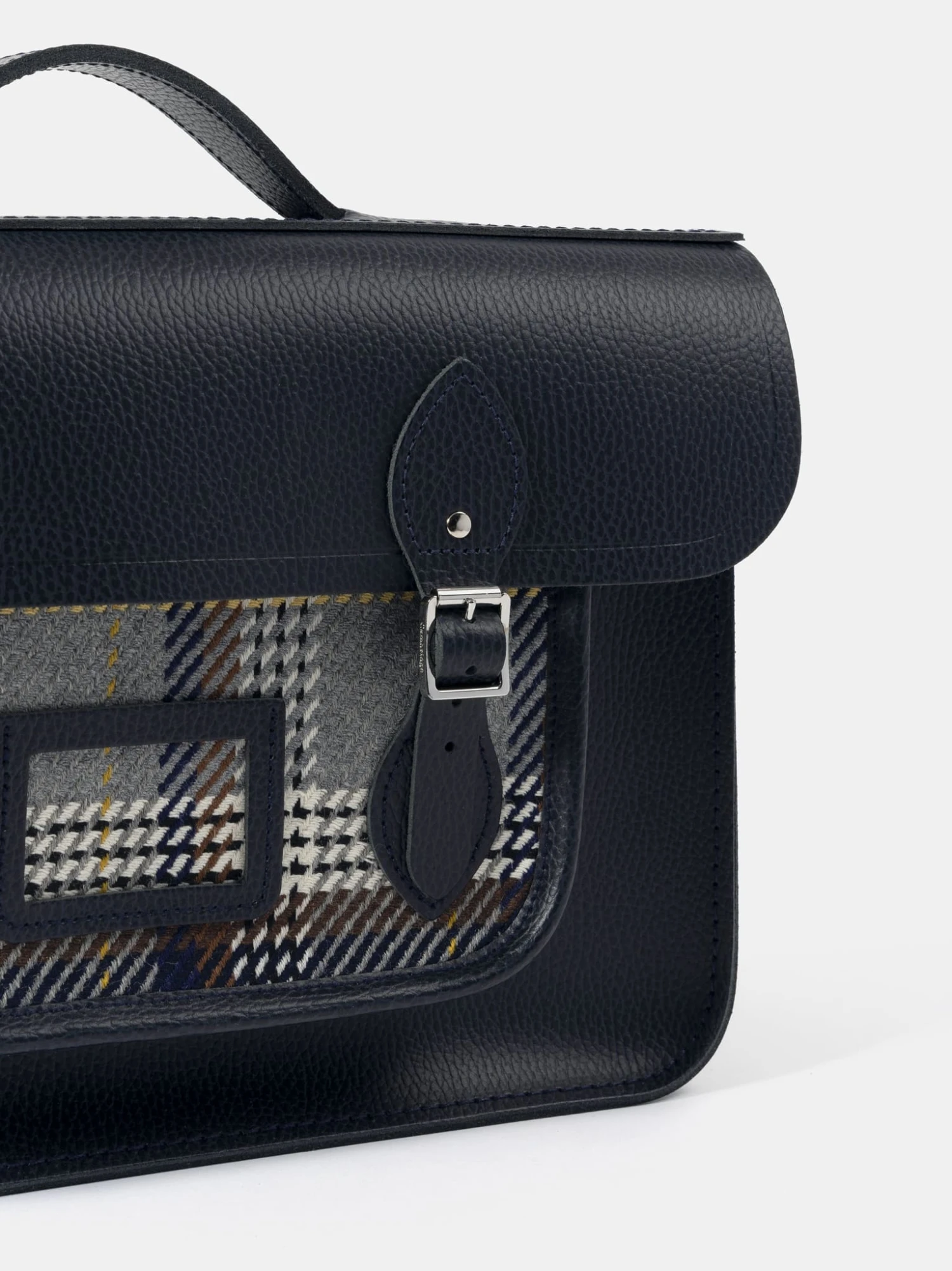 Gloverall X Cambridge Satchel 15 Inch Batchel Navy - Image 5