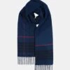 Oversized Lambswool Scarf Mackay Blue