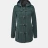 Short Slim Green Duffle Coat