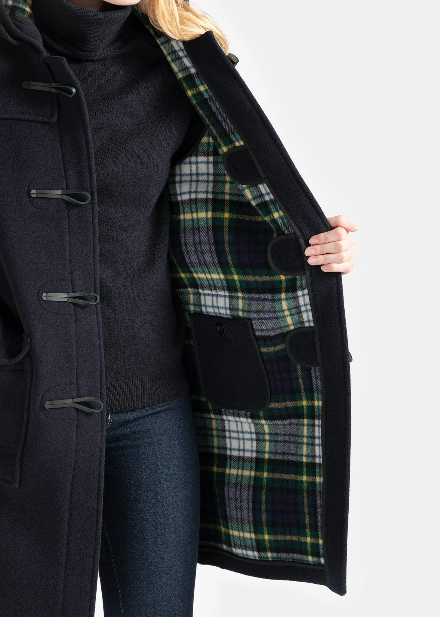 Women's Original Duffle Coat Navy Dress Gordon - Image 3