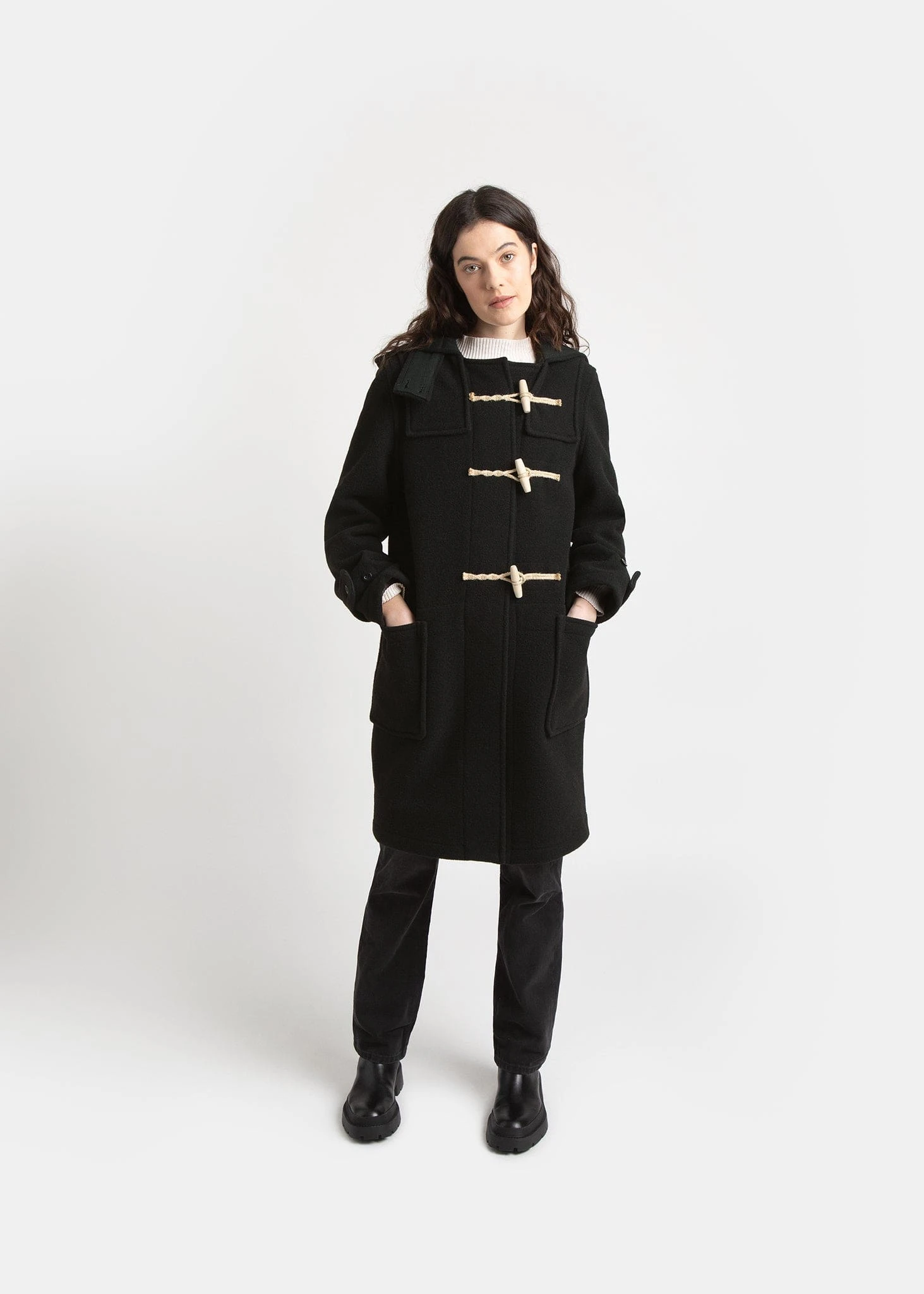 Women's Original Monty Duffle Coat Black - Image 5