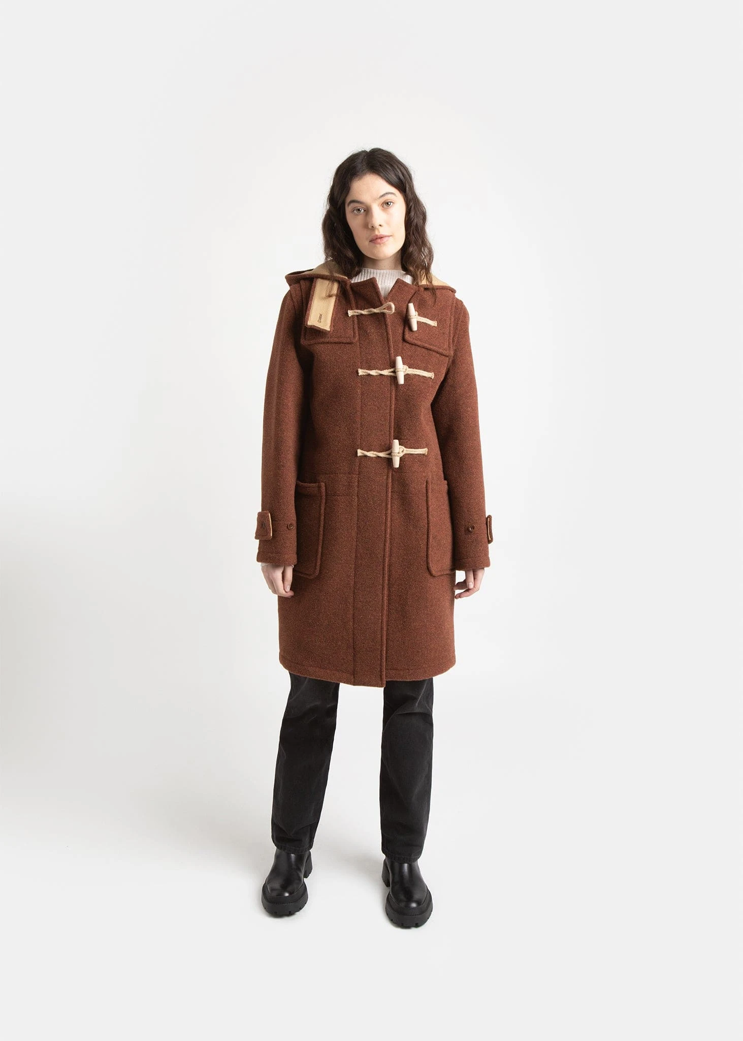 Women's Original Monty Duffle Coat Rust - Image 4