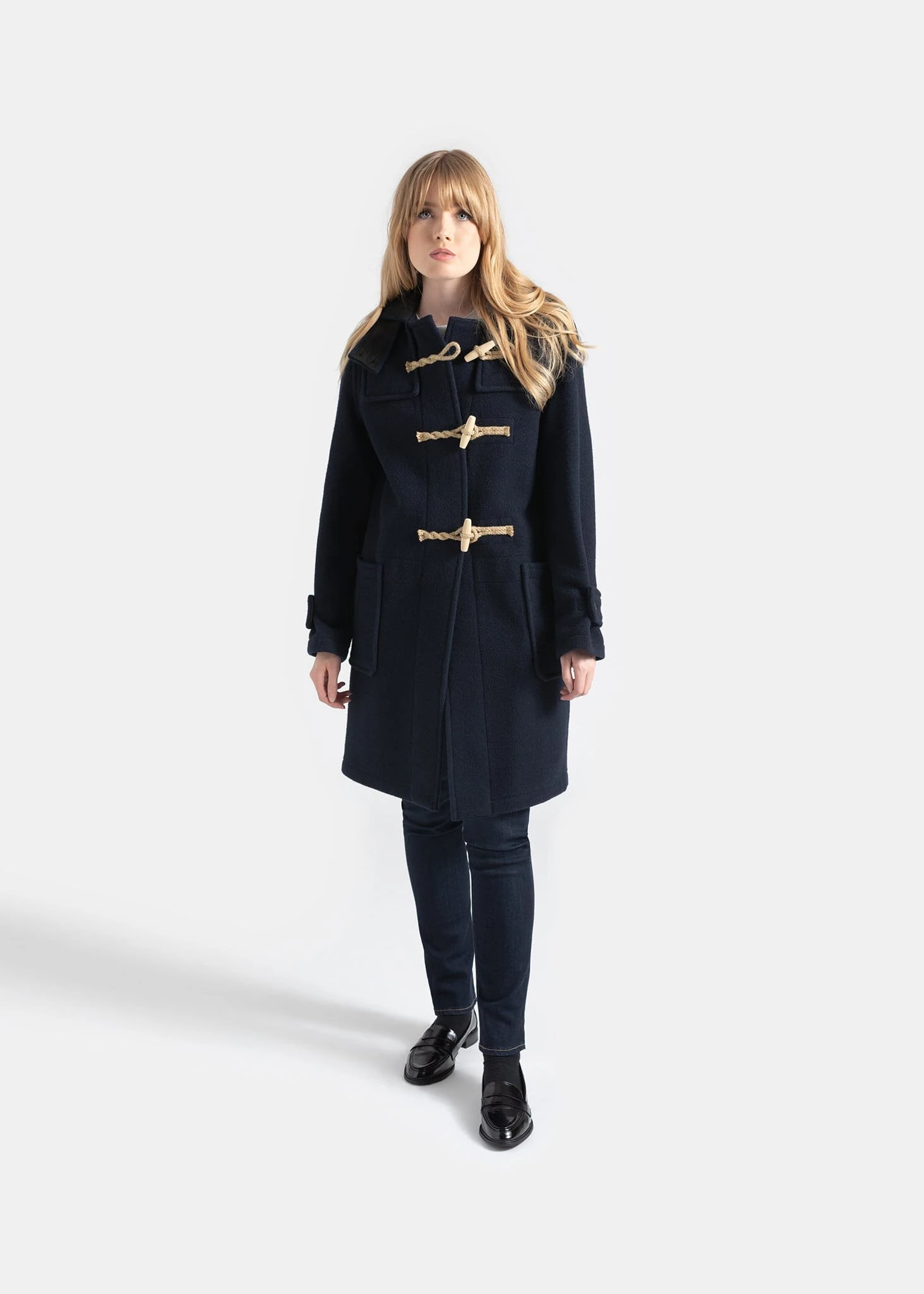 Women's Original Monty Duffle Coat Navy - Image 2