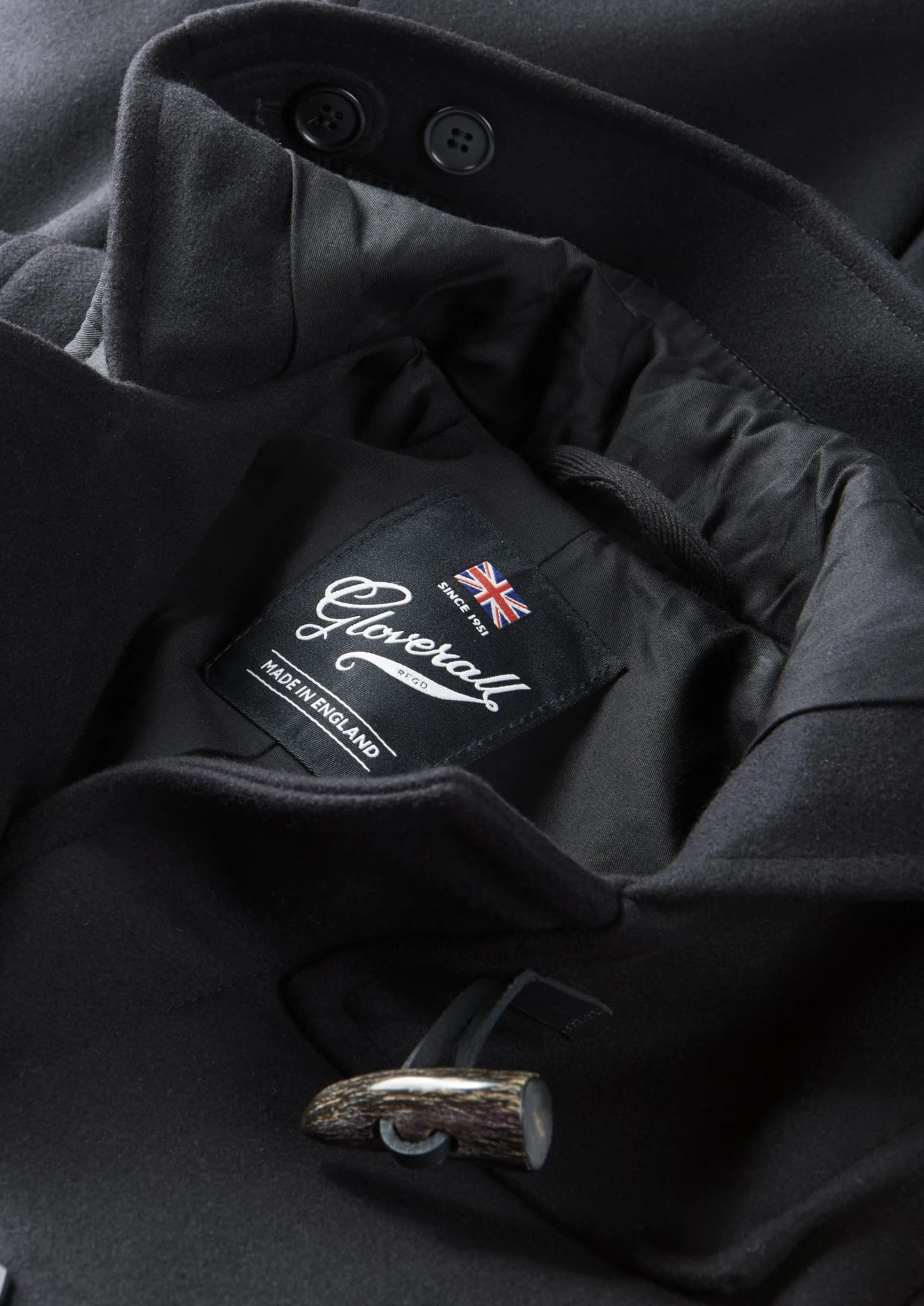 Women's Swing Duffle Coat Black - Image 3