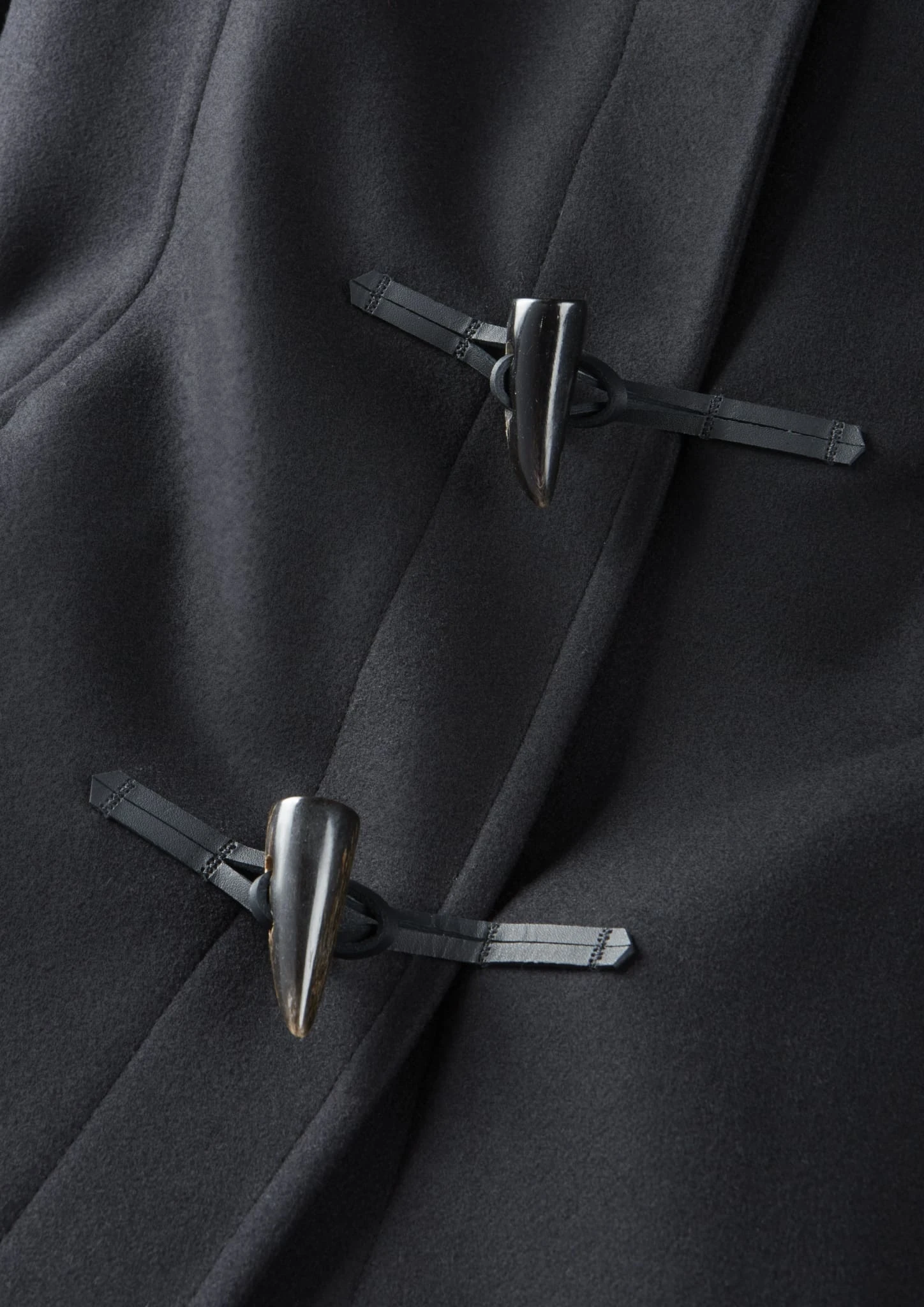 Women's Swing Duffle Coat Black - Image 4