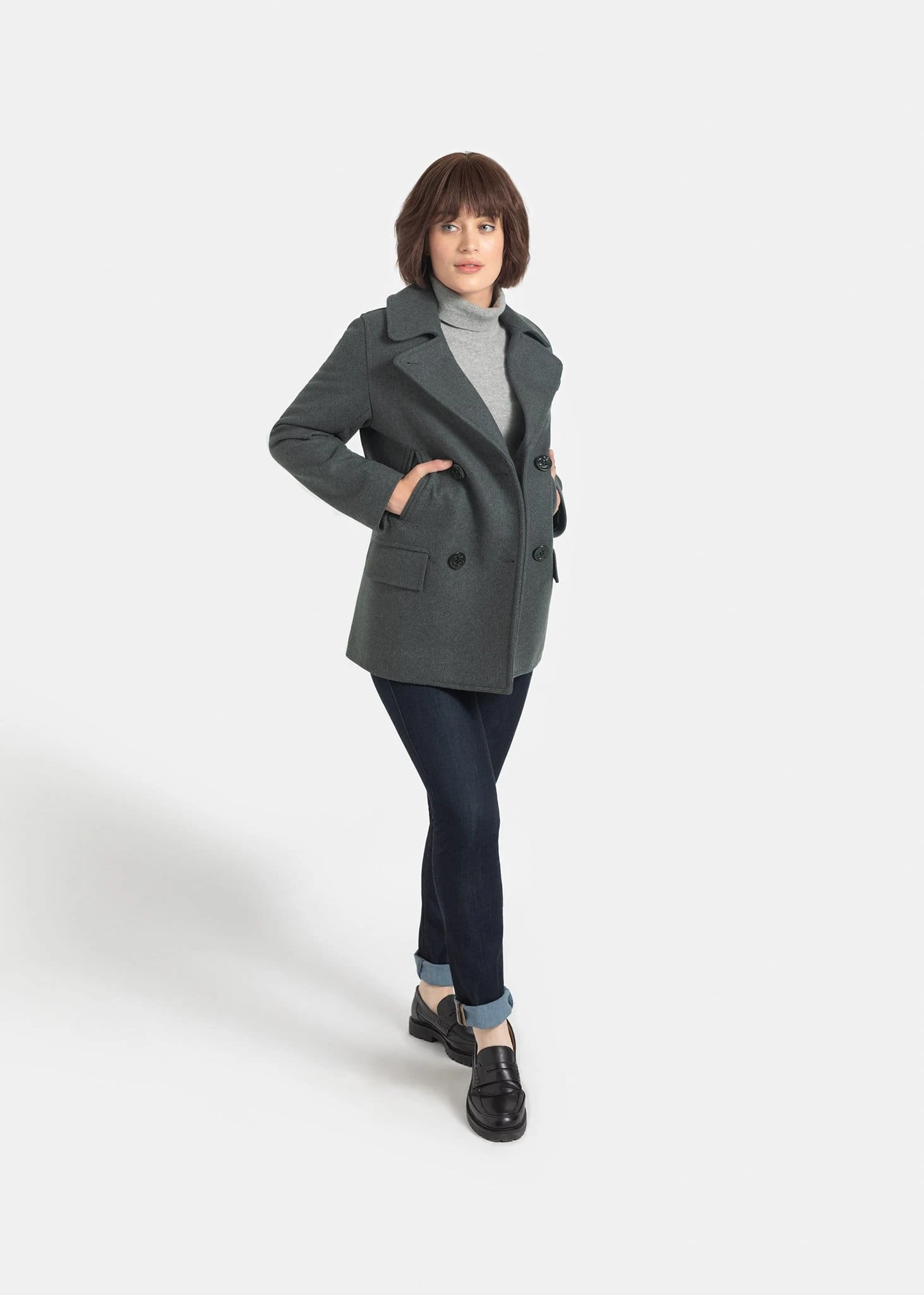 Clementine Peacoat Grey - Image 3