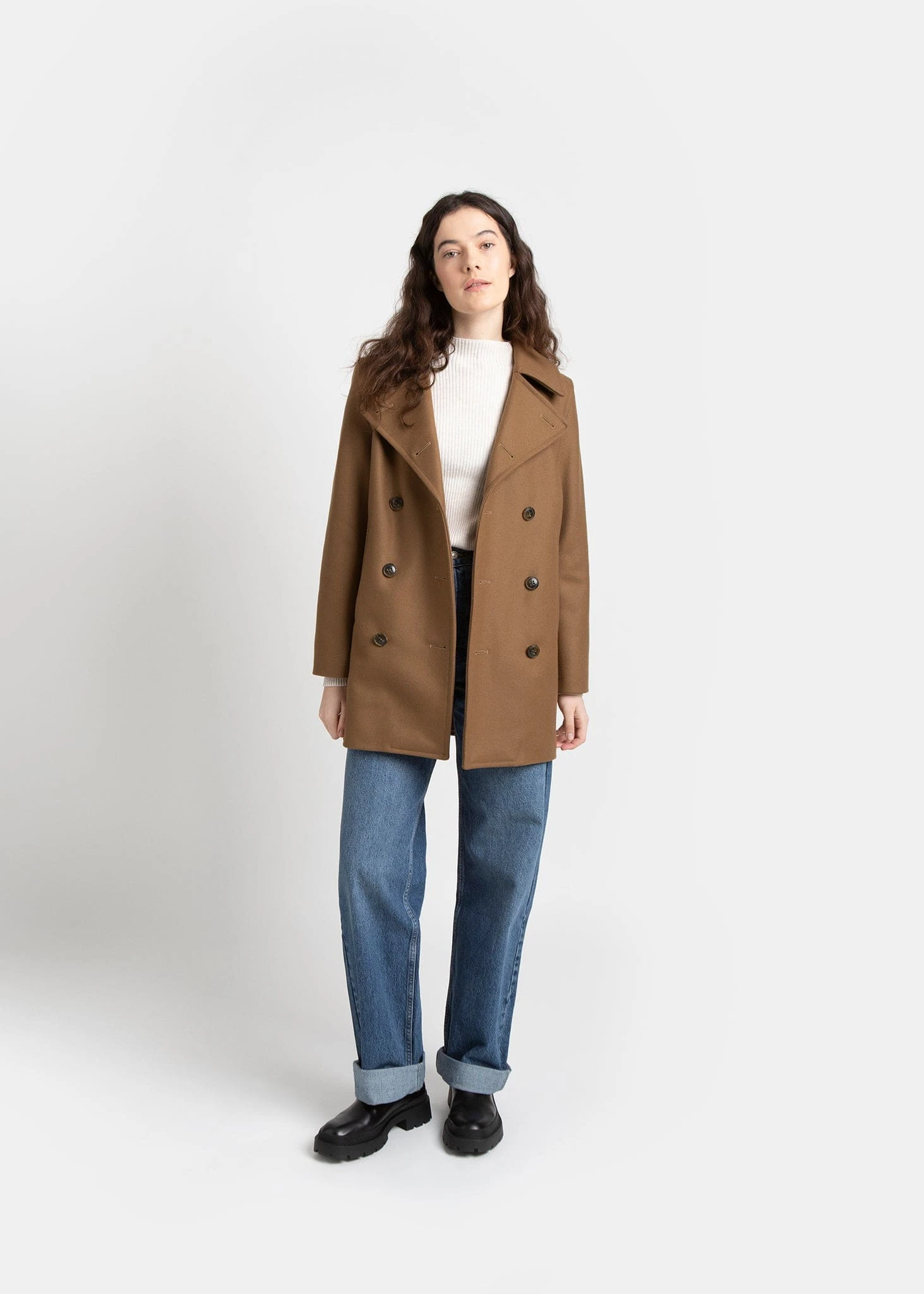 Ellen Peacoat Camel - Image 3