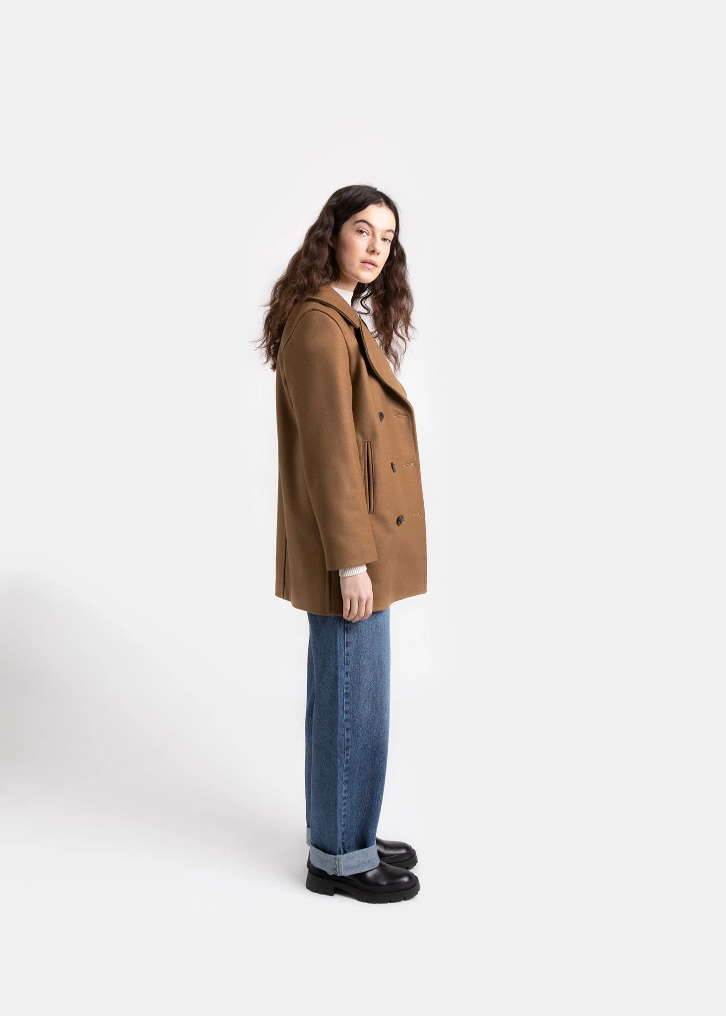 Ellen Peacoat Camel - Image 5