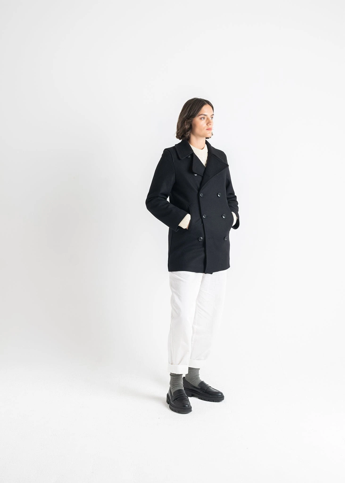 Ellen Peacoat Black - Image 5