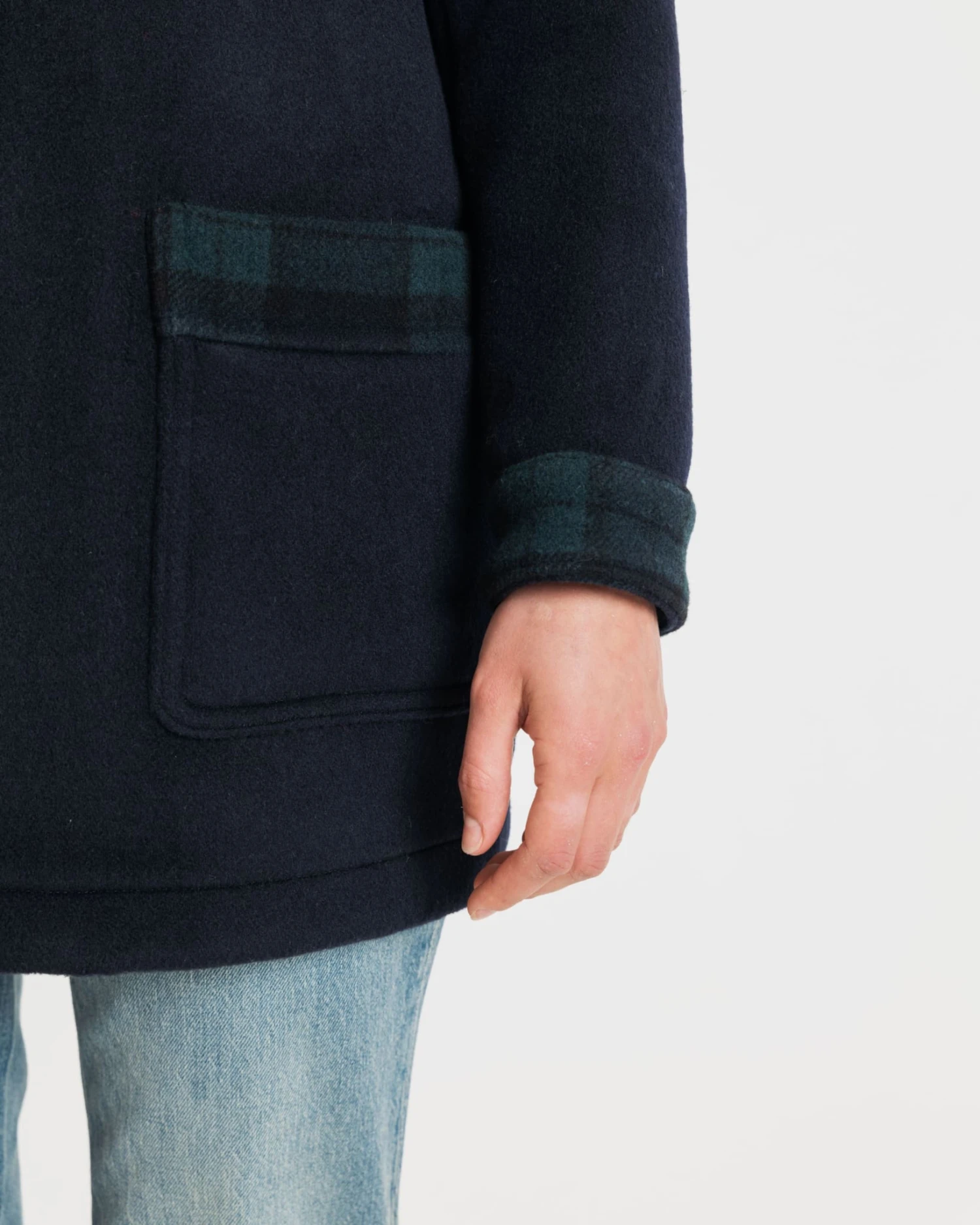 Women's George Jacket Navy Blackwatch - Image 3