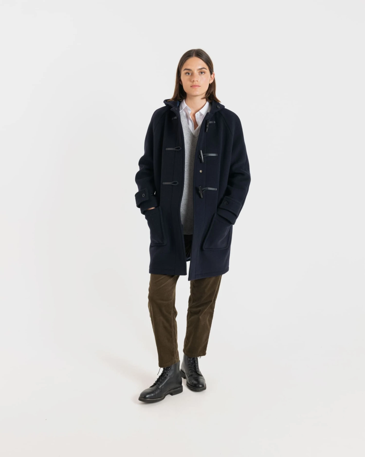 Eleanor Duffle Coat Navy - Image 5